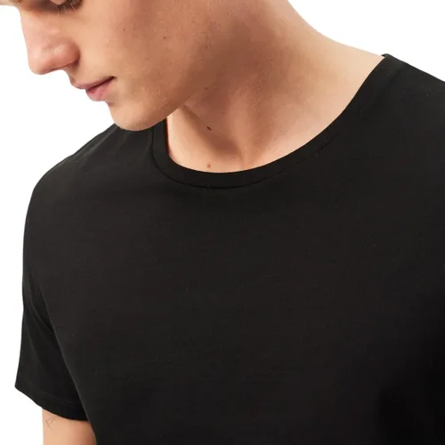 Miniatura 2 de Lacoste Camiseta de cuello redondo de ajuste regular 100% algodón para hombre, paquete de 3