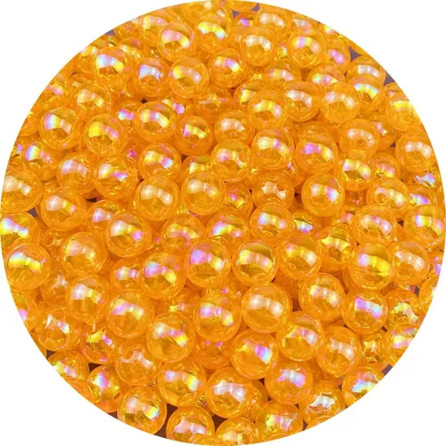 Miniatura 28 de 1000 piezas de cuentas redondas de acrílico de 6 mm, colores AB, cuentas espaciadoras redondas para aretes, pulseras, collares, llaveros, joyería