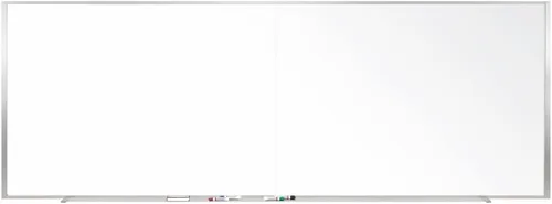 Miniatura 11 de Ghent Pizarra magnética de porcelana con marco de aluminio, 2'H x 3' W