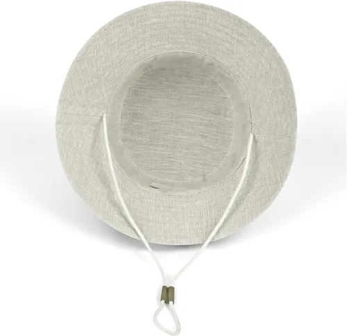 Miniatura 2 de Sombrero de sol unisex para bebé, lino y algodón, ajustable, para niños pequeños, con protección solar UPF 50+ (5 tamaños0-8T)