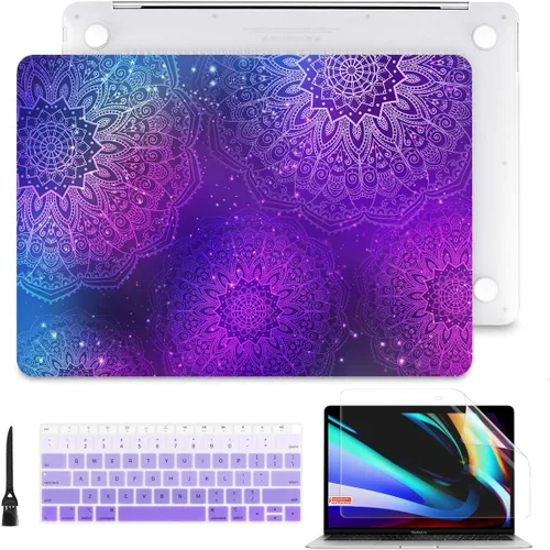 Miniatura 21 de Batianda - Carcasa rígida protectora de plástico transparente y mate para MacBook Pro (2019, 2018, 2017, 2016) de 13 pulgadas, modelo A2159, A1989