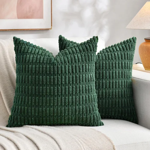 Miniatura 75 de Fancy Homi - Paquete de 2 fundas de almohada decorativas estilo bohemio de 16 x 16 pulgadas para sala de estar, sofá, cama, funda de cojín cuadrada