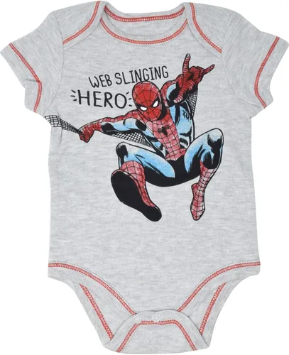 Miniatura 2 de Marvel Avengers Spider-Man Iron Man Hulk Captain America Baby 5 Pack Bodysuits Newborn to Infant