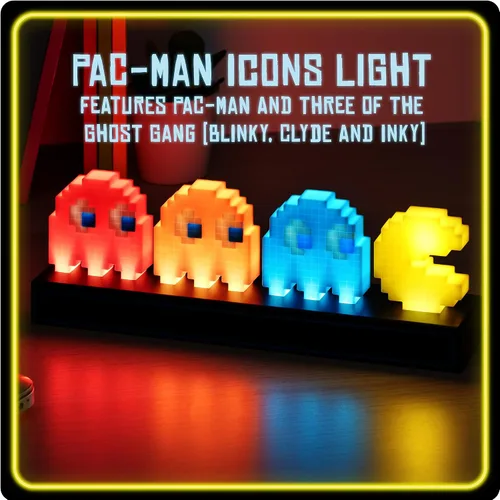 Miniatura 3 de Pac Man and Ghosts Light, lámpara de figura coleccionable Pac Man