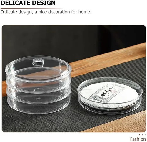 Miniatura 3 de Cabilock Contenedor para pan de pan, caja de almacenamiento de té de hojas sueltas, acrílico, transparente, apilable, caja de té PU, contenedor