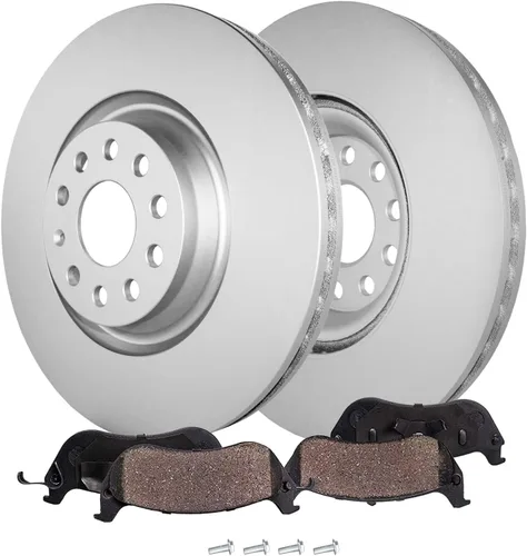 Miniatura 31 de Detroit Axle - Kit de frenos para Ford Transit Connect 2018-2023, rotores de freno de disco Pastillas de freno de cerámica con reemplazo