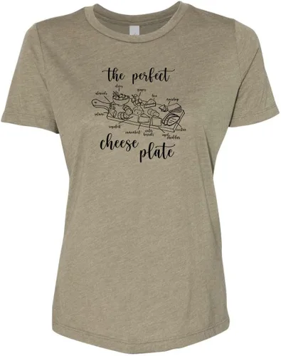 Miniatura 9 de Cute Women's Screen Printed Crew Neck Tee, Shirts With Sayings, Dusty Blue or Olive