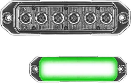 Miniatura 14 de SpeedTech Lights Z-6 TIR - Luz estroboscópica LED de montaje en superficie, 6 LED, faro de advertencia de peligro de rejilla de 18 W para vehículos