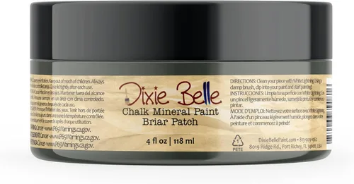 Miniatura 161 de Dixie Belle Paint Company - Pintura con acabado de tiza para muebles, color negro (Caviar), 1 galón, 128 fl oz, pintura mineral color rosa intenso