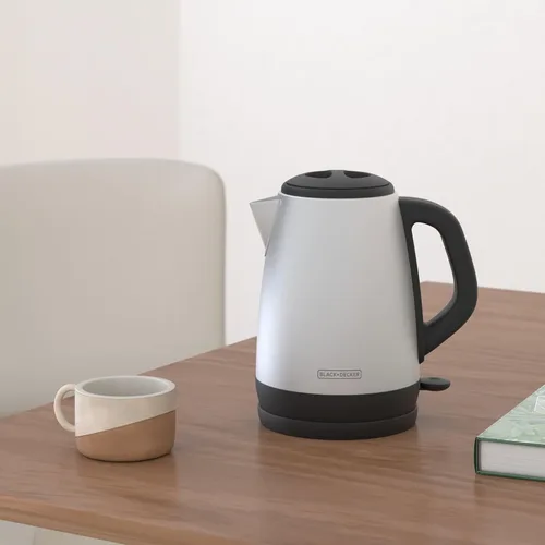 Miniatura 2 de BLACK+DECKER Hervidor eléctrico inalámbrico de 1.7L, KE1700SD, ebullición rápida, apagado automático, acero inoxidable
