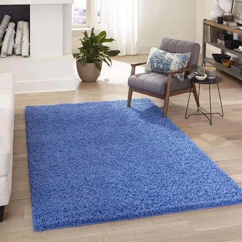 Miniatura 13 de Unique Loom Zuniga Solid Shag Collection alfombra moderna de felpa negra de área (7' 0 x 10' 0)