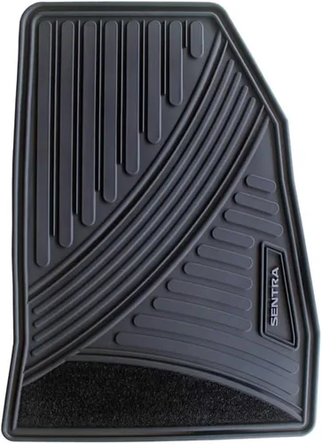 Miniatura 4 de Juego completo de alfombrillas para Nissan Sentra OEM originales para todo tipo de clima, resistentes (2014, 2015, 2016, 2017, 2018, 2019) (negro)