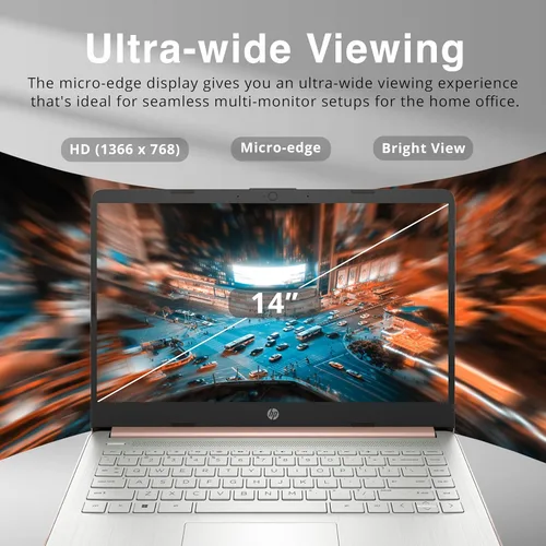 Miniatura 4 de 2021 Laptop HP Premium 14 pulgadas HD, procesador Intel de doble núcleo hasta 2.8 GHz, 16 GB de RAM, 64 GB de almacenamiento eMMC, cámara web