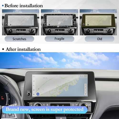 Miniatura 5 de SKTU 2 protectores de pantalla para Toyota Grand Highlander Hybrid 2024 2025 2026 para Toyota Grand Highlander/Grand Highlander Hybrid 2024 2024