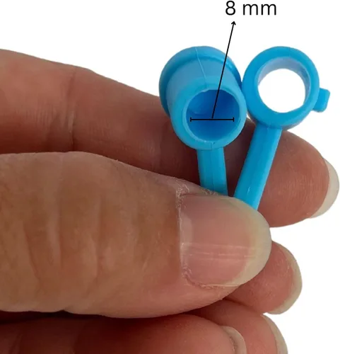 Miniatura 2 de 12 fundas de silicona reutilizables con puntas de popote de 0.315 pulgadas, tapas de pajita, a prueba de polvo, para copa Stanley