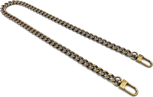 Miniatura 21 de Correas de metal para bolso de cadena plana, reemplazo de cadena para bolso cruzado de hombro y axilas, Dorado antiguo Oro envejecido