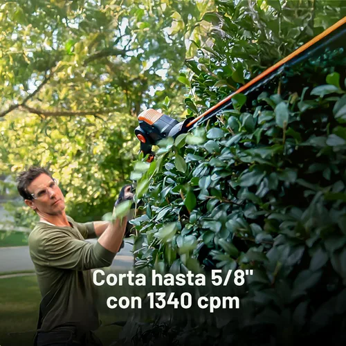 Miniatura 5 de WORX WG252 - Recortador de setos con capacidad de accesorio 2-en-1 (20 V)