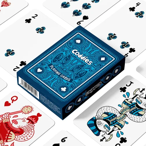 Miniatura 7 de Coddies Cartas de juego de peces FINtastic Cards Fish Design Idea de regalo Juegos, Go Fish, Poker, Black Jack