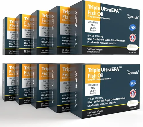 Miniatura 9 de Naturalis Triple Strength UltraEPA™ EPA 1000mg Grado farmacéutico de alta pureza 99% Omega-3 con 96.5% de aceite de pescado sin eructos EPA