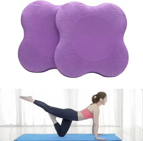 Miniatura 9 de Rodilleras de yoga (juego de 2) – Accesorios y accesorios de yoga masculinos y femeninos para fitness, viajes, meditación, arrodillarse, equilibrio