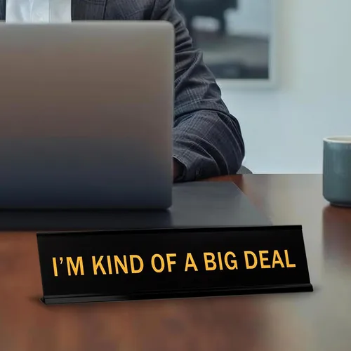 Miniatura 8 de Letrero de escritorio con placa de identificación de Big Daddy de 2 x 10 pulgadas
