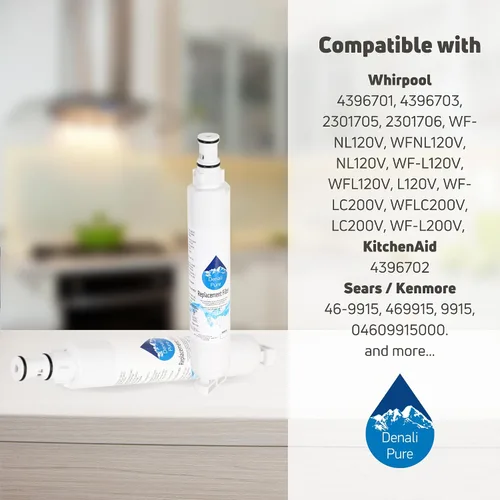 Miniatura 9 de Paquete de 3 filtros de agua de repuesto para refrigerador Whirlpool GR2FHTXTQ00 - Compatible con cartucho de filtro de agua para refrigerador