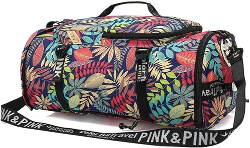 Miniatura 6 de Kalesi Mochila Bolsa de Lona para Gimnasio 4 Vías Impermeable con Compartimento para Zapatos para Viaje Deporte Senderismo Laptop, X-Grande