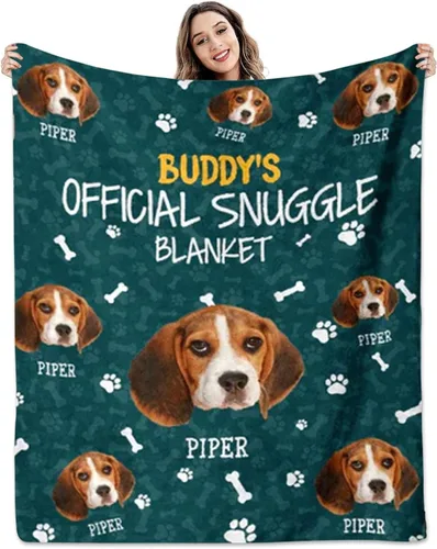 Miniatura 8 de Pamaheart Sube tu manta de fotos para perro, gato, mascota con foto personalizada, manta de perro y gato, manta de fotos, manta de Navidad de perro