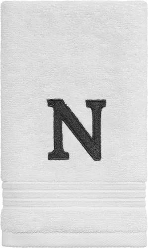 Miniatura 5 de Avanti Linens - Toalla de dedos, algodón suave y absorbente, decoración de baño bordada (colección de monogramas, inicial J)