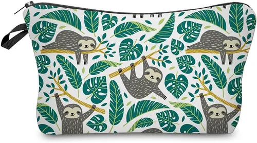 Bolsa de maquillaje de viaje pequeña, bolsa de aseo adorable, espaciosa, resistente al agua, bolsa de cosméticos, organizador de accesorios, regalo