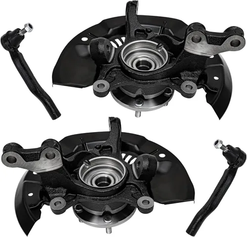 Miniatura 92 de Detroit Axle - Conjunto de manguetas de dirección delanteras de 2 piezas para Hyundai Accent 06-11, 2 manguetas de dirección y conjunto de buje