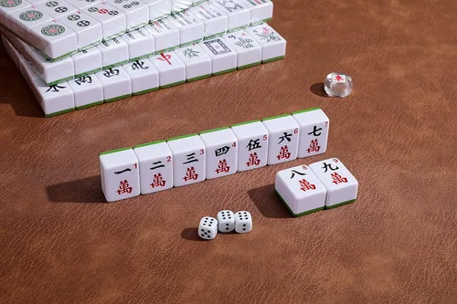 Miniatura 7 de Mose Cafolo Juego de Mahjong Chino Profesional, 146 Fichas Numeradas de Gran Tamaño con Estuche de Viaje Portátil, Juego Completo de Fichas