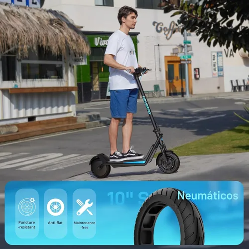 Miniatura 4 de HOVERFLY X1/X3/X5 Electric Scooter for Adults, Anti Flat 8.5"/10'' Solid Tire, Max 10/18/25 Miles Range and 15.5/20Mph Speed Power by 250W/500W Negro