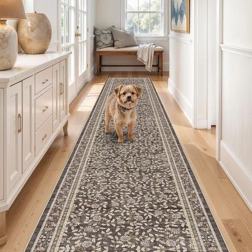 Miniatura 11 de Alfombra de pasillo lavable de 2 x 3 pies - Alfombra antideslizante resistente a las manchas, alfombras y tapetes de cocina duraderos