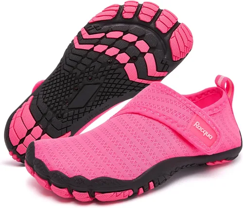 Racqua Zapatos acuáticos para niños y niñas, de secado rápido, ligeros, para piscina, natación, playa, deportes, zapatos acuáticos (niños