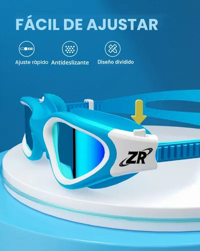 Miniatura 6 de ZIONOR Gafas de natación para niños, G1 MINI con protección UV, polarizadas, antivaho, para edades de 6 a 14 años A2
