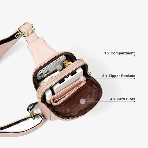 Miniatura 2 de Aomiduo Mochila pequeña de cuero cruzada para estudiantes mujeres y niñas