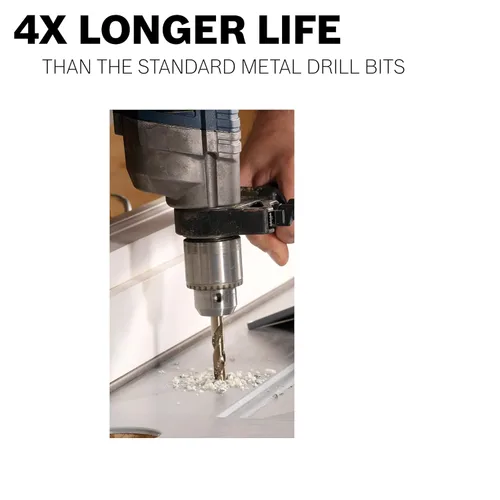 Miniatura 5 de Bosch CO2157 1-Pieza 15/32 pulg. x 5-3/4 pulg. Broca de Metal de Cobalto para Aplicaciones de Taladro en Metal de Calibre Ligero, Acero de Alto