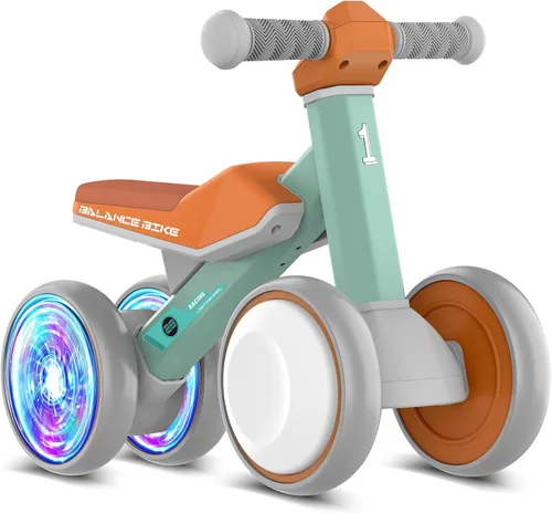 ESPRAY Juguetes de bicicleta de equilibrio para bebés de 1 año, regalos para niños y niñas, primera bicicleta de 12 a 24 meses con asiento suave