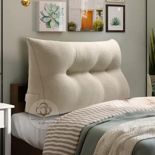 Miniatura 38 de Almohada WOWMAX grande de apoyo con forma triangular, almohada con forma de cuña para respaldo o lectura, cabecero para el día de la Madre