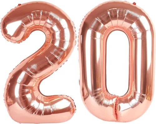 Miniatura 231 de Globos de números de 5 globos de 40 pulgadas, decoraciones de cumpleaños azules para niños y niñas, globos de números azul marino grandes