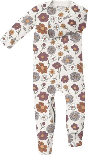 Miniatura 17 de GUNAMUNA Pijama unisex convertible ultrasuave para bebé, mameluco con cremallera para pañales, recién nacido a 24 meses