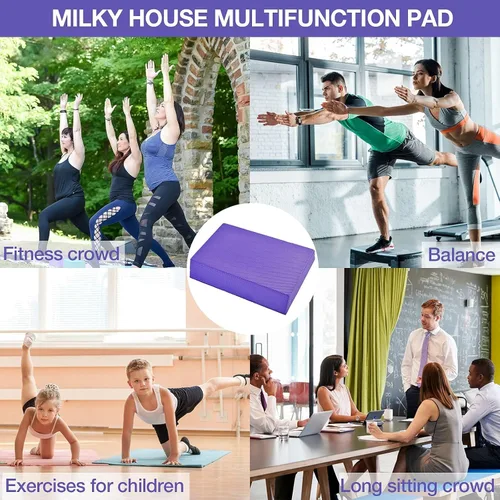 Miniatura 7 de Almohadillas de espuma de equilibrio, tabla de yoga para ejercicios de equilibrio, alfombrilla acolchada de rodilla, entrenamiento de fitness