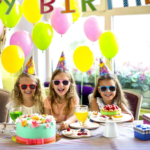 Miniatura 7 de GINMIC Gafas de sol para niños, regalos de fiesta, paquete de 12 unidades de neón de San Valentín para niños, niños y niñas, gran regalo