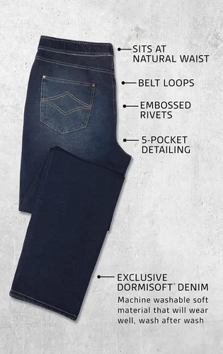 Miniatura 4 de PajamaJeans Mens Jeans - Elastic Waist Pants Men