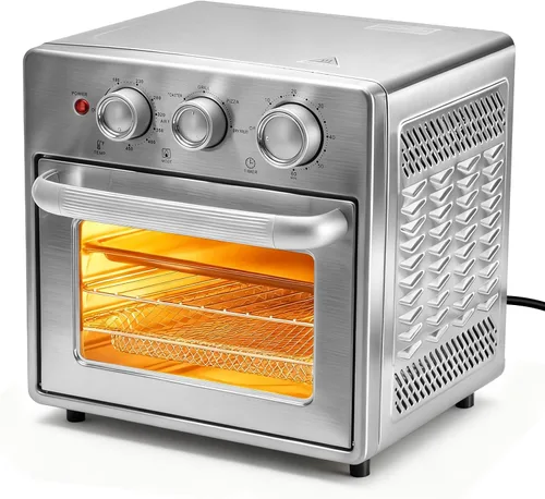 Miniatura 9 de OLIXIS Horno tostador, 29.6 cuartos de galón, freidora de aire y horno tostador, 12 en 1 con sonda inteligente, asar, hornear, tostar y ajustes