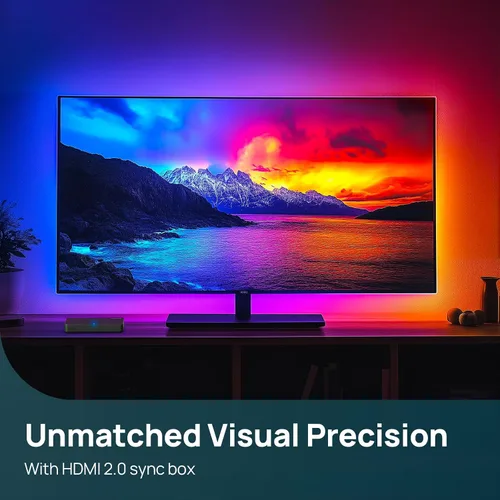 Miniatura 3 de Linkind Caja de sincronización HDMI 2.0, retroiluminación inteligente AI LumiSync Technology ET6, compatible con 4K @60Hz, retroiluminación LED