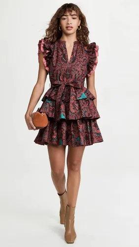 Miniatura 5 de Ulla Johnson Vestido Honoria para mujer, Carmín