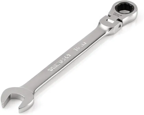 Miniatura 12 de TEKTON Llave combinada de trinquete de 12 puntos con cabezal flexible de 7 mm (0.276 in) WRC26407