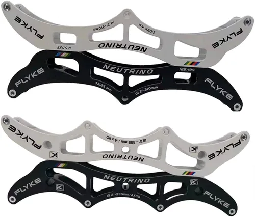 Miniatura 2 de NC Speed - Marcos para patines en línea, 3 ruedas de 100/110/4.921 in, 4 patines de aluminio profesionales de 90/100/4.331 in blanco3x110mm